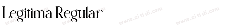 Legitima Regular字体转换 Legitima Regular字体转换